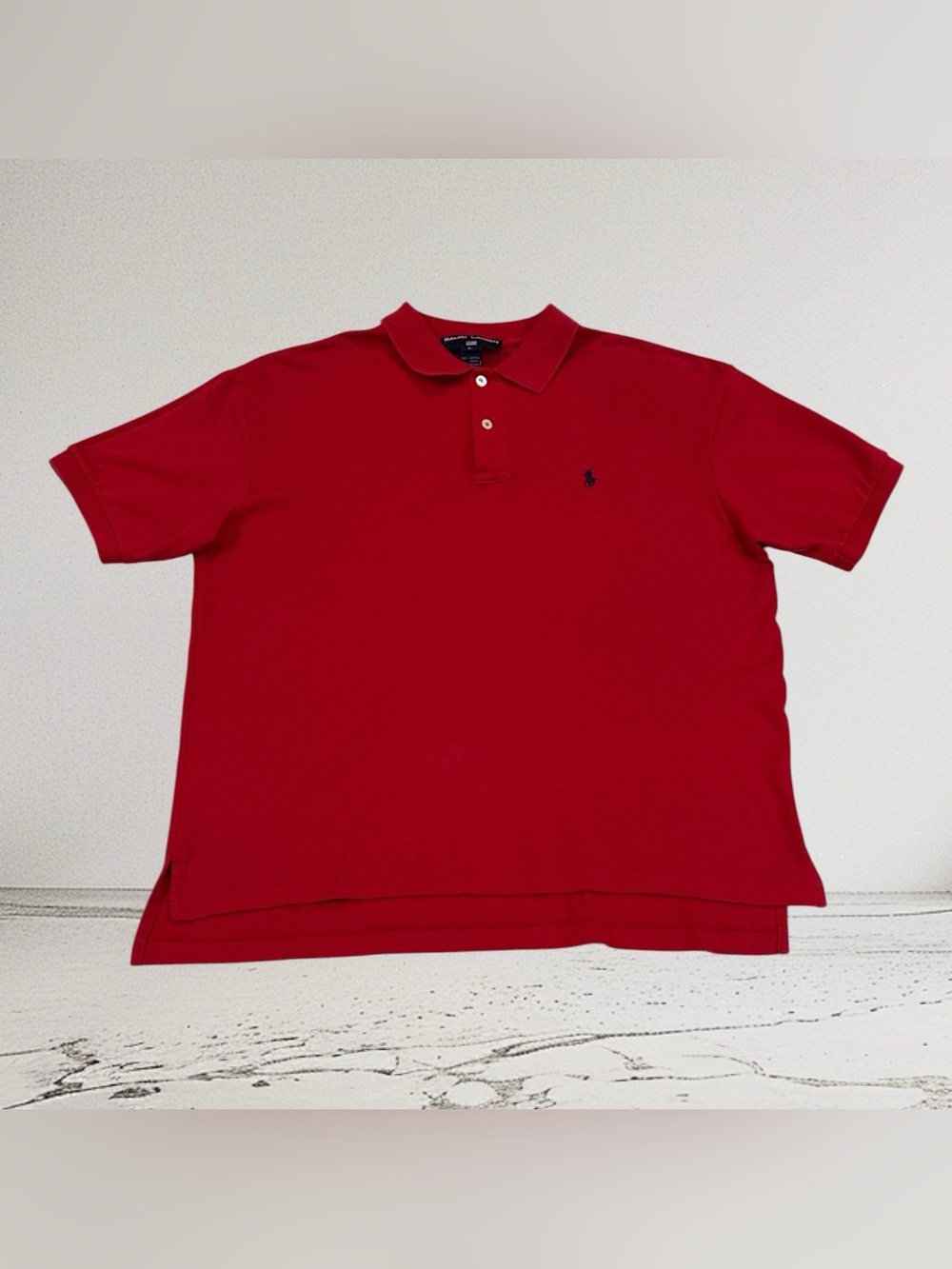Ralph Lauren Men's Red Short Sleeve Polo Shirt Size Large